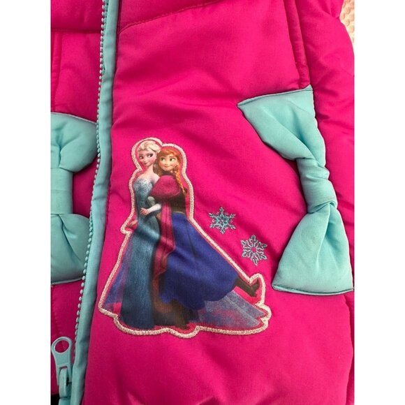 Disney Frozen Girls 3T Graceful Regal Powerful Jacket With Hood Lined. - Picture 9 of 9